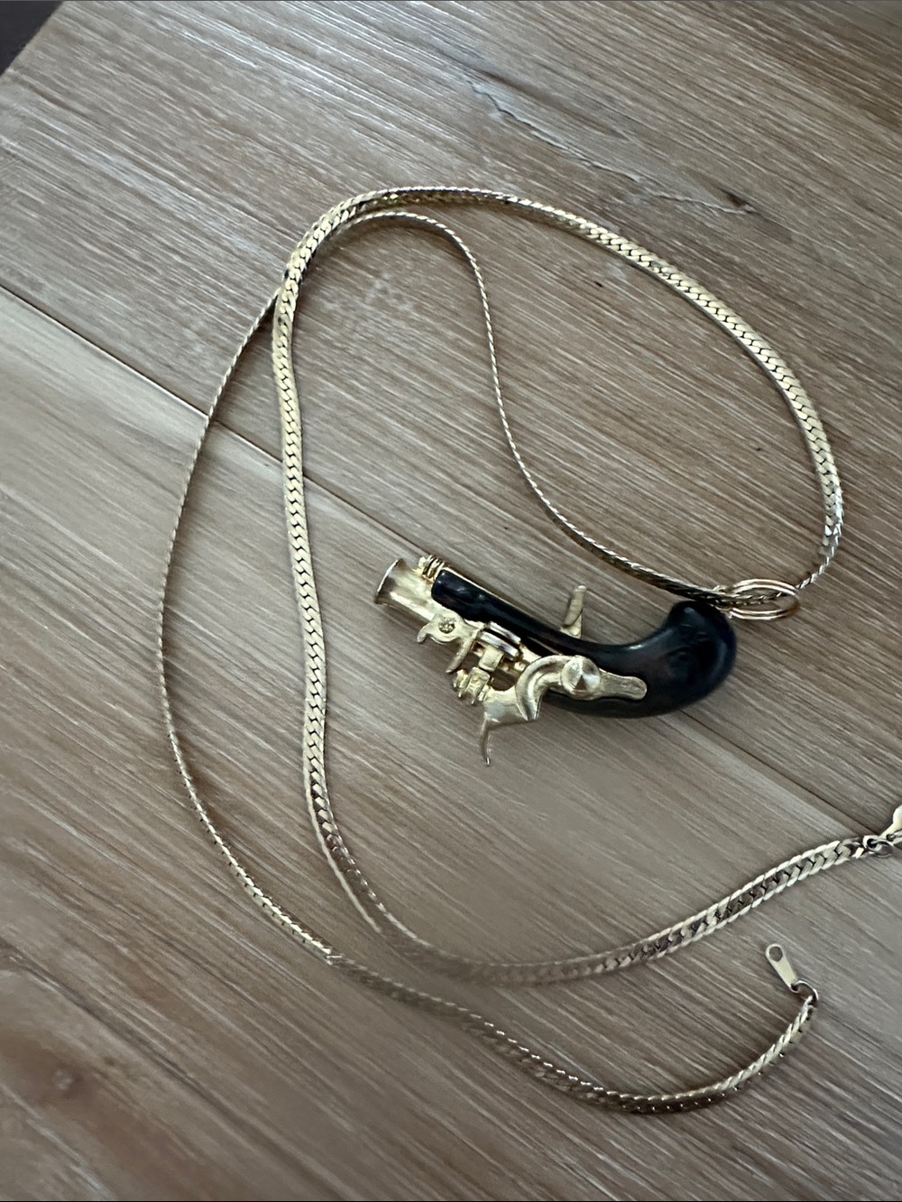 Vintage Pirat Flintlock Pistol Necklace (Upcycled)